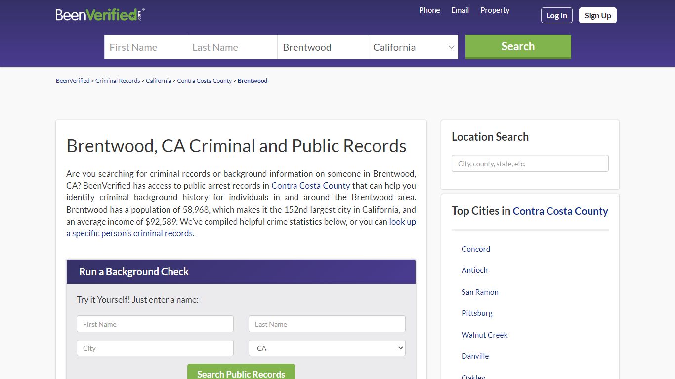 Brentwood Public Records (CA) - Court & Criminal Records ...
